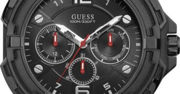  Shop Authentic Guess Genesis Quartz Black Dial Black Silicone Strap Watch For Men - W1254G2 - Luxxuri