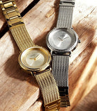  Shop Authentic Guess Quartz Silver Dial Willow Stainless Steel Mesh Bracelet Watch For Women - W0836L2 - Luxxuri