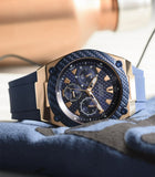  Shop Authentic Guess Zena Blue Dial Blue Silicone Strap Watch For Women - W1094L2 - Luxxuri