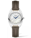  Shop Authentic Longines Equestrian Mother of Pearl Dial Brown Leather Strap Watch for Women - L6.136.0.87.2 - Luxxuri