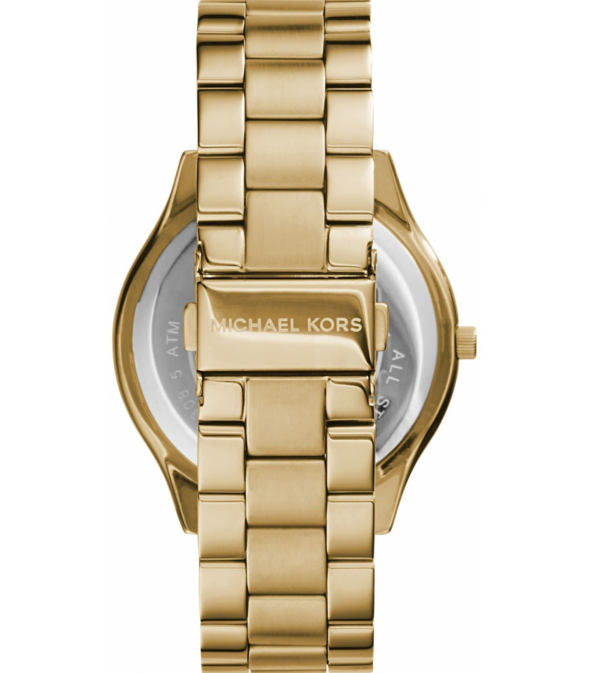  Shop Authentic Michael Kors Slim Runway Gold Dial Gold Steel Strap Watch for Women - MK3590 - Luxxuri