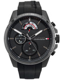  Shop Authentic Tommy Hilfiger Decker Black Dial Black Rubber Strap Watch for Men - 1791352 - Luxxuri