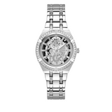  Shop Authentic Guess Allara Quartz Silver Dial Silver Steel Strap Watch For Women - GW0604L1 - Luxxuri