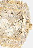  Shop Authentic Guess Phoenix Multifunction Quartz Gold Dial White Silicon Strap Watch For Men - GW0048G3 - Luxxuri