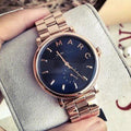  Shop Authentic Marc Jacobs Baker Blue Dial Rose Gold Steel Strap Watch for Women - MBM3330 - Luxxuri