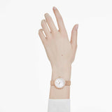  Shop Authentic Swarovski Certa Crystals Silver Dial Rose Gold Steel Strap Watch for Women - 5672981 - Luxxuri