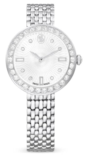  Shop Authentic Swarovski Certa Crystals Silver Dial Silver Steel Strap Watch for Women - 5673022 - Luxxuri
