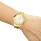  Shop Authentic Tommy Hilfiger Ari Multifunction Diamonds Silver Dial Gold Steel Strap Watch for Women - 1781977 - Luxxuri