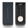  Shop Authentic Daniel Wellington Classic Sheffield White Dial Black Leather Strap Watch For Men - DW00100084 - Luxxuri