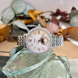  Shop Authentic Fossil Jacqueline Multifunction Moonphase White Dial Silver Steel Strap Watch for Women - ES5164 - Luxxuri