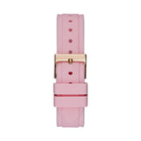 Shop Authentic Guess Solstice Diamonds White Dial Pink Rubber Strap Watch For Women - GW0113L4 - Luxxuri