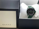  Shop Authentic Gucci Dive Black Dial Green Rubber Strap Watch For Men - YA136310 - Luxxuri