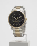  Shop Authentic Fossil Neutra Moonphase Multifunction Black Dial Two Tone Steel Strap Watch for Men - FS5906 - Luxxuri