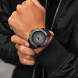  Shop Authentic Tommy Hilfiger Larson Chronograph Black Dial Black Rubber Strap Watch For Men - 1791921 - Luxxuri