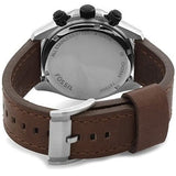  Shop Authentic Fossil Retro Traveler Chronograph White Dial Brown Leather Strap Watch for Men - CH2886 - Luxxuri