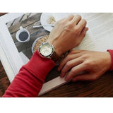  Shop Authentic Fossil Wakefield Chronograph White Dial Brown Leather Strap Watch for Men - CH2943 - Luxxuri
