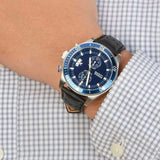  Shop Authentic Fossil Wakefield Chronograph Blue Dial Black Leather Strap Watch for Women - CH2945 - Luxxuri