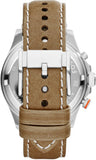  Shop Authentic Fossil Wakefield Chronograph Cream Dial Brown Leather Strap Watch for Men - CH2951 - Luxxuri