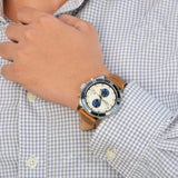  Shop Authentic Fossil Wakefield Chronograph Cream Dial Brown Leather Strap Watch for Men - CH2951 - Luxxuri