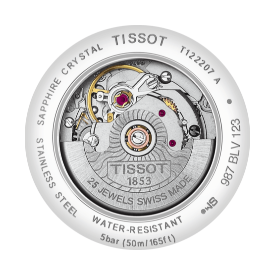  Shop Authentic Tissot T Classic Carson Premium Automatic Lady Black Dial Silver Steel Strap Watch for Women - T122.207.11.051.00 - Luxxuri