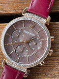  Shop Authentic Swarovski Passage Chrono Red Dial Red Leather Strap Watch for Women - 5580345 - Luxxuri