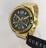  Shop Authentic Guess Surge Chronograph Black Dial Gold Steel Strap Watch for Men - W1258G2 - Luxxuri