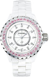  Shop Authentic Chanel J12 Sapphire Bezel Ceramic White Dial White Steel Strap Watch for Women - J12 H2010 - Luxxuri