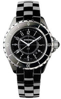  Shop Authentic Chanel J12 Quartz Ceramic Black Dial Black Steel Strap Watch for Women - J12 H0682 - Luxxuri