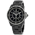  Shop Authentic Chanel J12 Quartz Ceramic Black Dial Black Steel Strap Watch for Women - J12 H0682 - Luxxuri