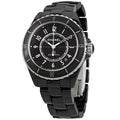  Shop Authentic Chanel J12 Quartz Diamonds Black Dial Black Steel Strap Watch for Women - J12 H1625 - Luxxuri