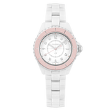  Shop Authentic Chanel J12 Quartz Diamonds Ceramic White Dial White Steel Strap Watch for Women - J12 H4466 - Luxxuri