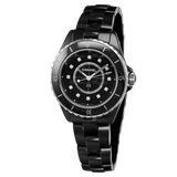 Shop Authentic Chanel J12 Quartz Diamonds Black Dial Black Steel Strap Watch for Women - J12 H5701 - Luxxuri