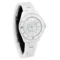  Shop Authentic Chanel J12 Diamonds Mother of Pearl White Dial White Steel Strap Watch for Women - J12 H5704 - Luxxuri