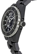  Shop Authentic Chanel J12 Quartz Ceramic Black Dial Black Steel Strap Watch for Women - J12 H0682 - Luxxuri
