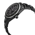 Shop Authentic Chanel J12 Quartz Diamonds Black Dial Black Steel Strap Watch for Women - J12 H5701 - Luxxuri
