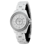  Shop Authentic Chanel J12 Quartz Diamonds White Dial White Steel Strap Watch for Women - J12 H3110 - Luxxuri