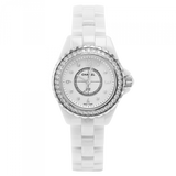  Shop Authentic Chanel J12 Quartz Diamonds White Dial White Steel Strap Watch for Women - J12 H3110 - Luxxuri