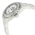  Shop Authentic Chanel J12 Diamonds Quartz Ceramic White Dial White Steel Strap Watch for Women - J12 H2422 - Luxxuri