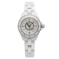  Shop Authentic Chanel J12 Diamonds Quartz Mother of Pearl White Dial White Steel Strap Watch for Women - J12 H2570 - Luxxuri