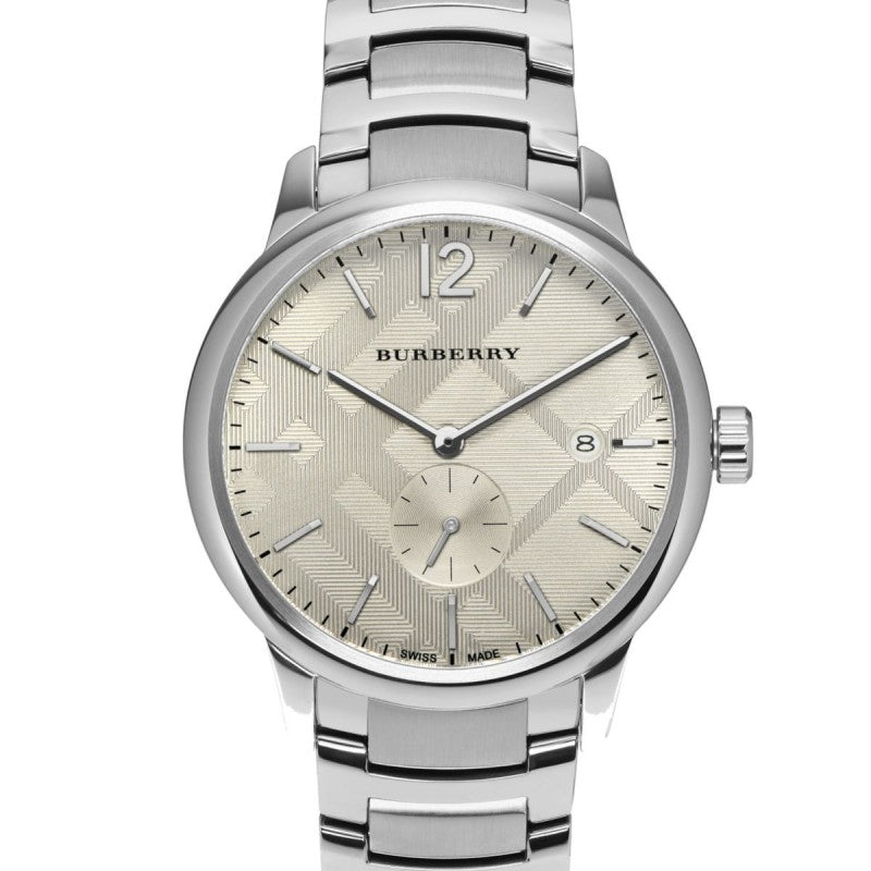  Shop Authentic Burberry The Classic Silver Dial Silver Steel Strap Watch for Men - BU10004 - Luxxuri