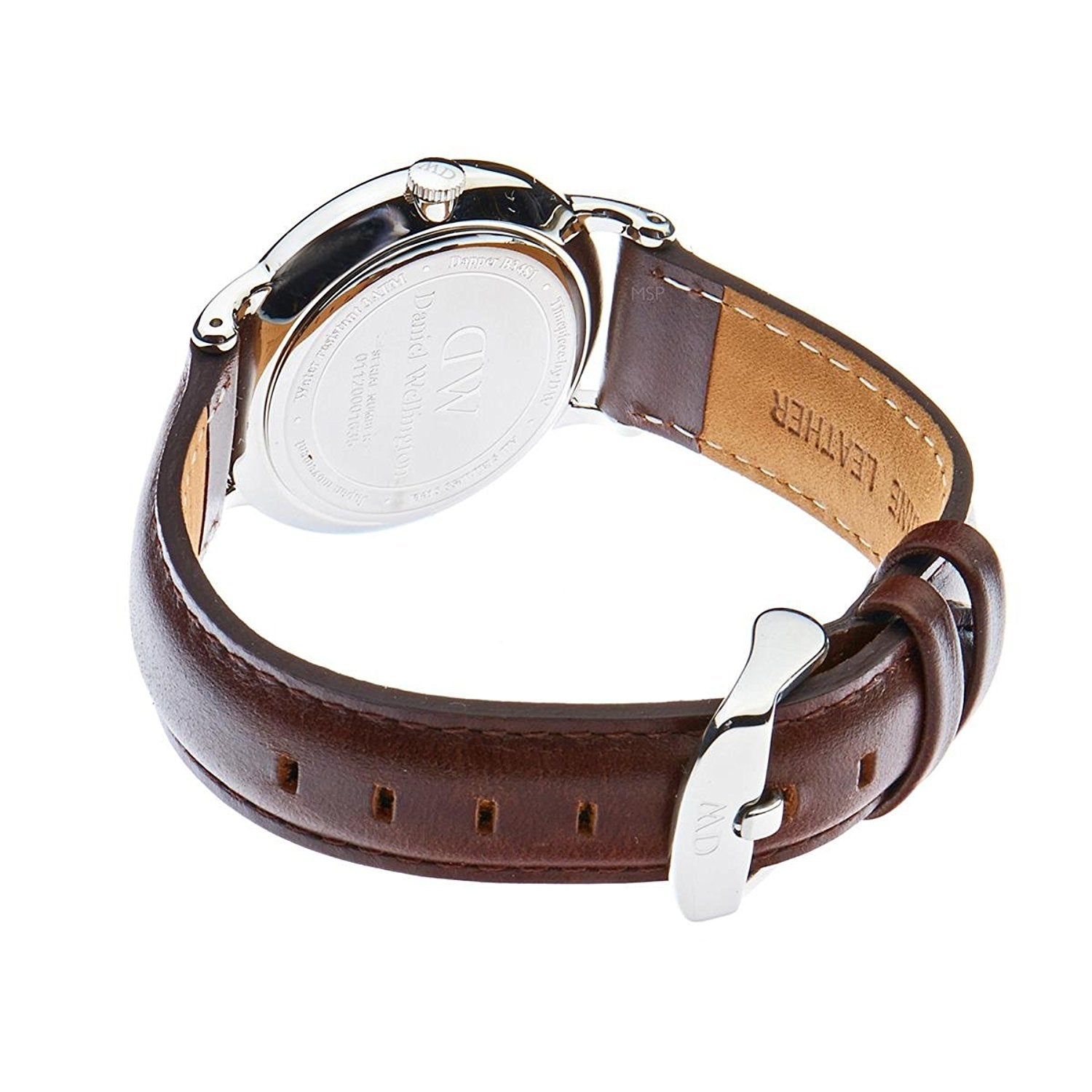  Shop Authentic Daniel Wellington Dapper Bristol White Dial Brown Leather Strap Watch For Women - DW00100098 - Luxxuri