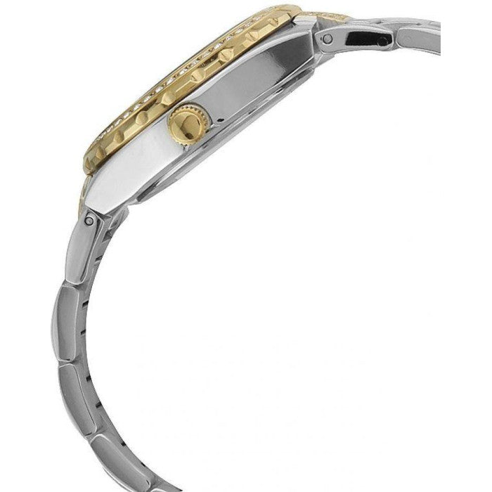  Shop Authentic Guess Viva Diamonds Silver Dial Two Tone Steel Strap Watch for Women - W0111L5 - Luxxuri