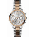  Shop Authentic Guess Mini Sunrise Analog Silver Dial Two Tone Steel Strap Watch For Women - W0448L4 - Luxxuri
