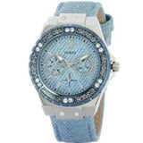  Shop Authentic Guess Limelight Quartz Blue Dial Blue Leather Strap Watch For Men - W0775l1 - Luxxuri