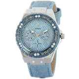  Shop Authentic Guess Limelight Quartz Blue Dial Blue Leather Strap Watch For Men - W0775l1 - Luxxuri