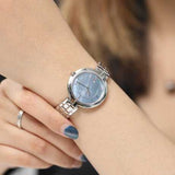  Shop Authentic Tissot T Lady Flamingo Mother of Pearl Blue Dial Silver Steel Strap Watch For Women - T094.210.11.121.00 - Luxxuri