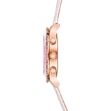  Shop Authentic Swarovski Octea Lux Chrono Pink Dial Pink Leather Strap Watch for Women - 5452501 - Luxxuri