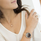  Shop Authentic Swarovski Octea Nova Black Dial Rose Gold Mesh Bracelet Watch for Women - 5430424 - Luxxuri