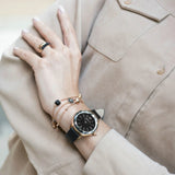  Shop Authentic Swarovski Octea Nova Grey Dial Grey Leather Strap Watch for Women - 5295358 - Luxxuri