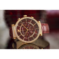  Shop Authentic Swarovski Passage Chrono Red Dial Red Leather Strap Watch for Women - 5580345 - Luxxuri